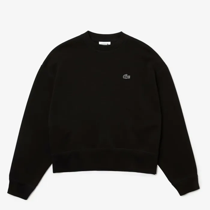 Sweaters and Sweatshirts Women Lacoste Womens Crew Neck Sweatshirt Black 031