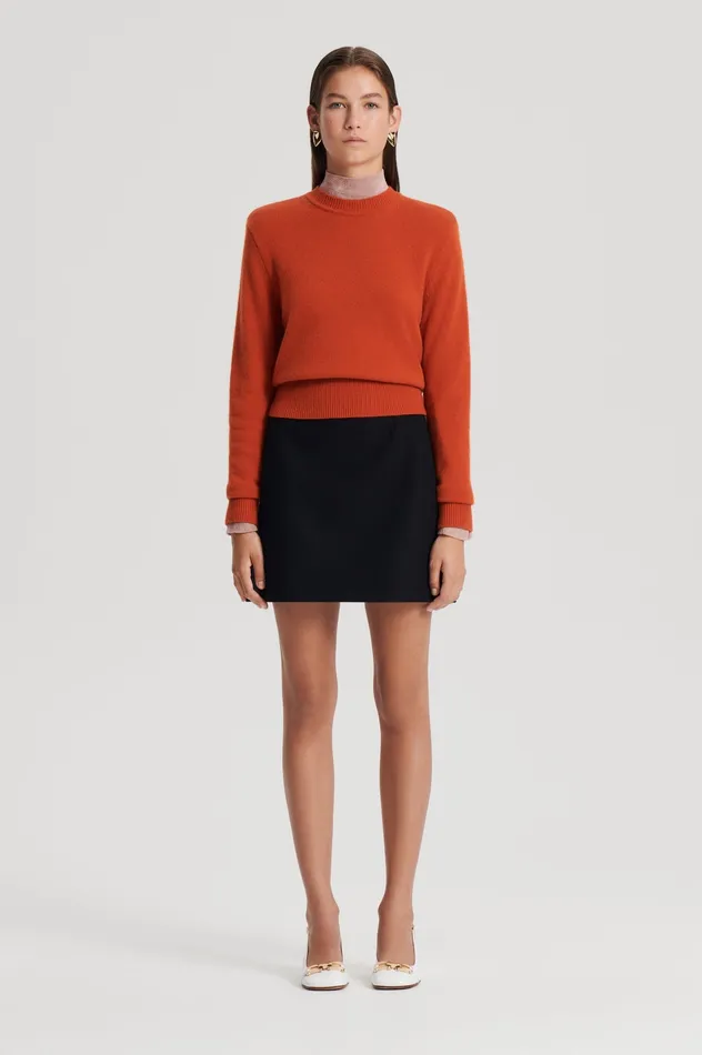 Sweaters CASHMERE CREW SWEATER BURNT Scanlan Theodore Women