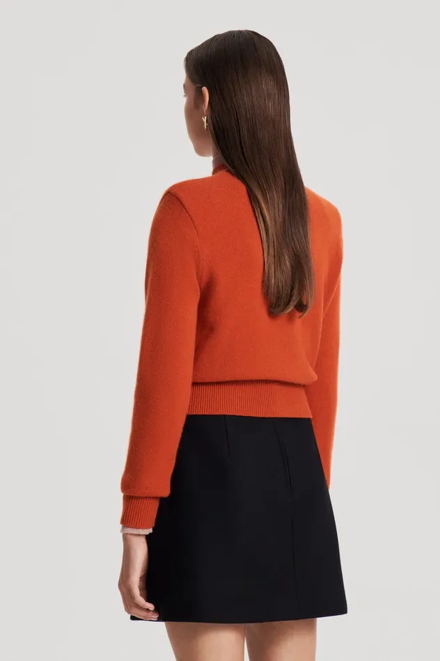 Sweaters CASHMERE CREW SWEATER BURNT Scanlan Theodore Women Sweaters CASHMERE CREW SWEATER BURNT Scanlan Theodore Women