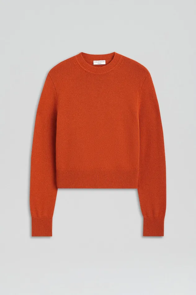 Sweaters CASHMERE CREW SWEATER BURNT Scanlan Theodore Women Sweaters CASHMERE CREW SWEATER BURNT Scanlan Theodore Women