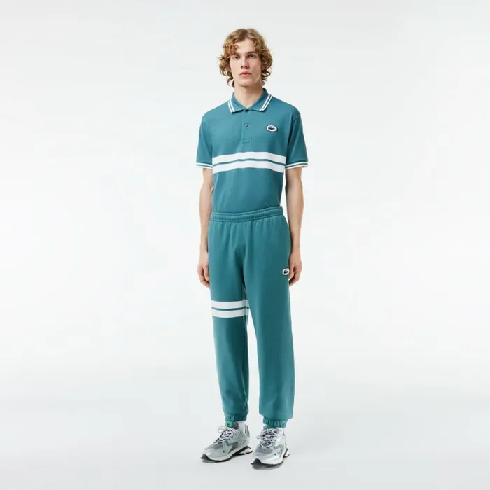 Sweatpants and Trousers Men Lacoste Men039s Bold Stripes Fleece Sweatpants Hydro Blue Iy4 Sweatpants and Trousers Men Lacoste Men039s Bold Stripes Fleece Sweatpants Hydro Blue Iy4