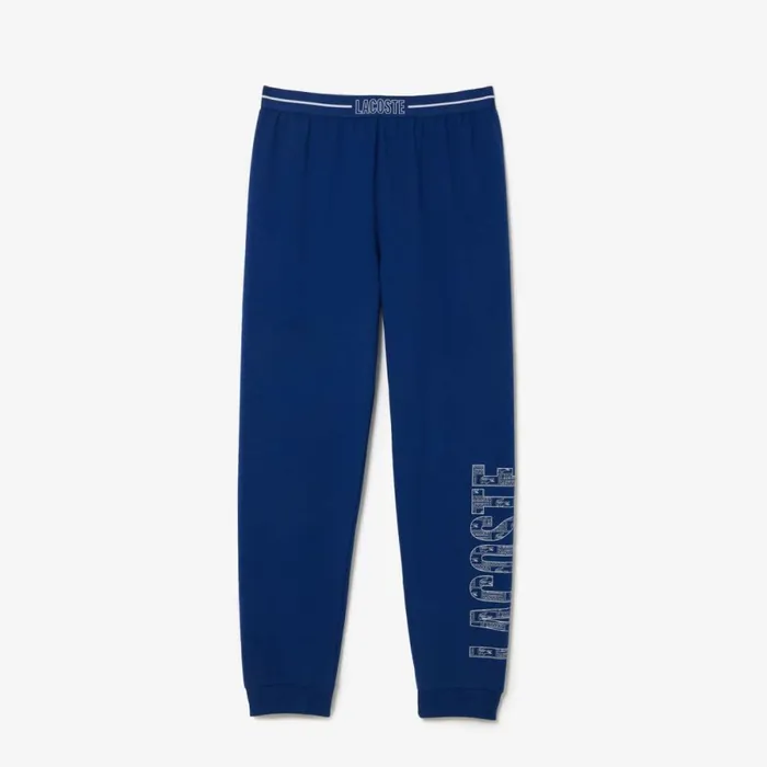 Sweatpants and Trousers Men Lacoste Men039s Contrast Branded Lounge Pants Navy Blue White H6b
