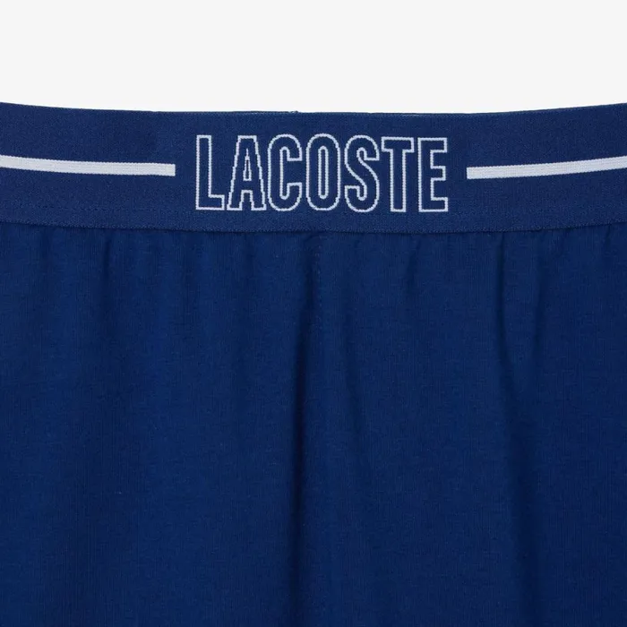 Sweatpants and Trousers Men Lacoste Men039s Contrast Branded Lounge Pants Navy Blue White H6b
