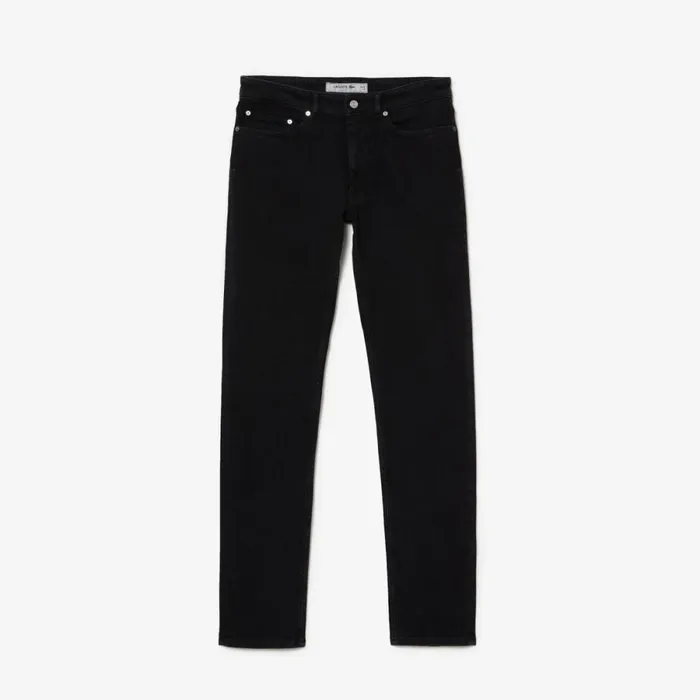 Sweatpants and Trousers Men Lacoste Men039s Slim Fit Stretch Cotton Denim Jeans Black Hyy