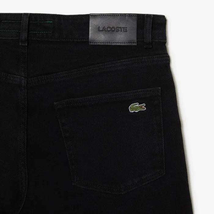 Sweatpants and Trousers Men Lacoste Men039s Slim Fit Stretch Cotton Denim Jeans Black Hyy