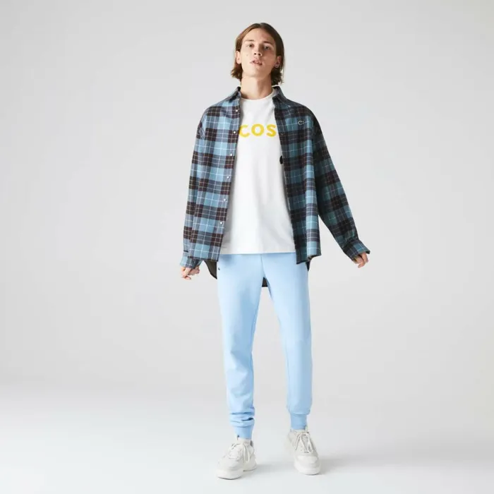 Sweatpants and Trousers Men Lacoste Men039s SPORT Fleece Tennis Sweatpants Pastel Blue Hbp