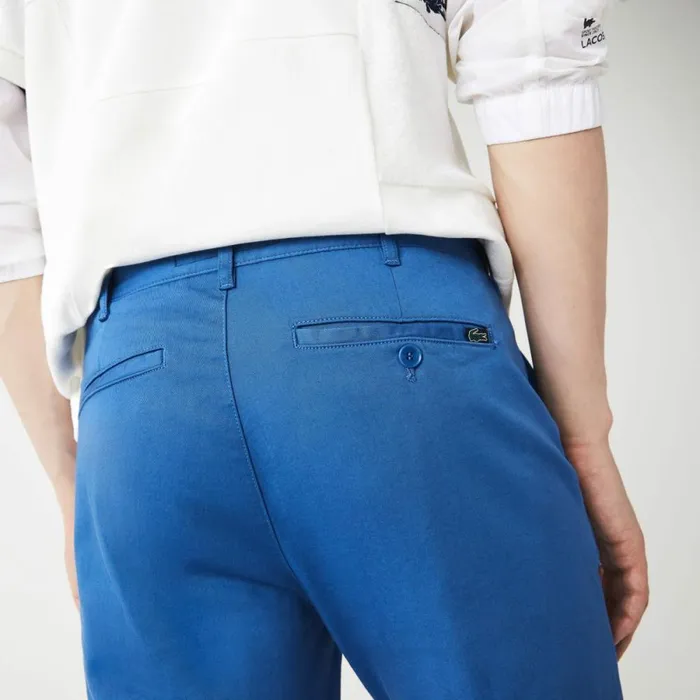 Sweatpants and Trousers Men Lacoste Men039s Stretch Cotton Slim Fit Pants Blue Hn8