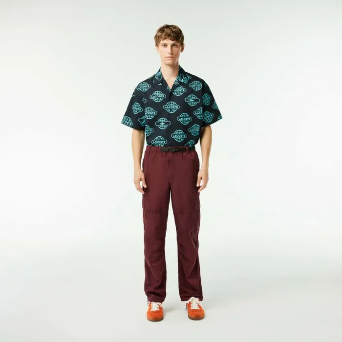 Sweatpants and Trousers Men Lacoste Men039s Waterproof Cargo Pants Bordeaux Yup Sweatpants and Trousers Men Lacoste Men039s Waterproof Cargo Pants Bordeaux Yup