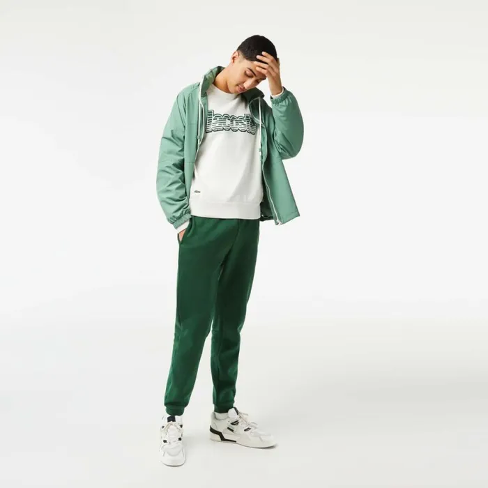 Sweatpants and Trousers Men Lacoste Mens Organic Cotton Sweatpants Pine Green 132