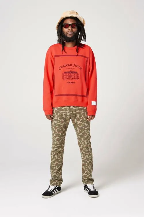 Sweatshirts Men Gallery Dept MUSIQUE CREWNECK SWEATSHIRT Red