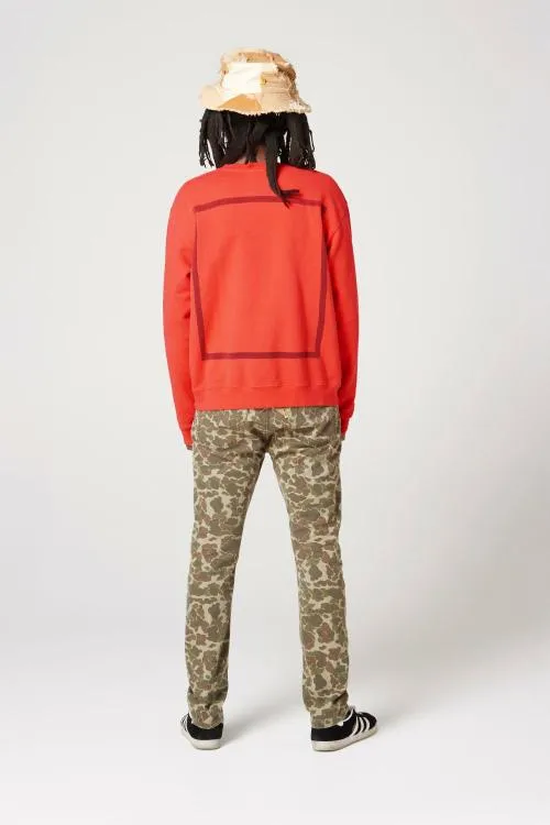 Sweatshirts Men Gallery Dept MUSIQUE CREWNECK SWEATSHIRT Red