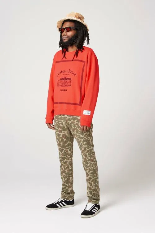 Sweatshirts Men Gallery Dept MUSIQUE CREWNECK SWEATSHIRT Red