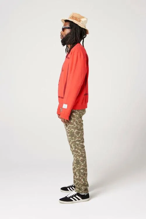 Sweatshirts Men Gallery Dept MUSIQUE CREWNECK SWEATSHIRT Red