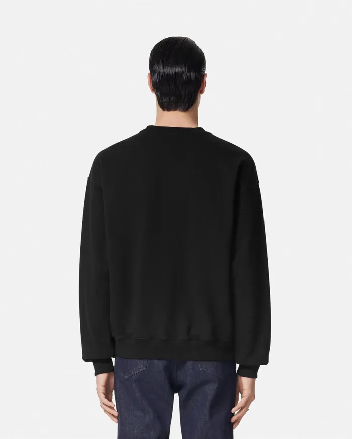 Sweatshirts Men Versace Medusa Medallion Sweatshirt Blackprint