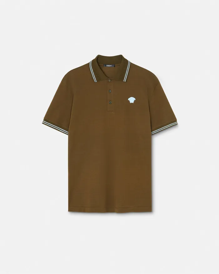 TShirts and Polos Men Versace Medusa Polo Shirt Green