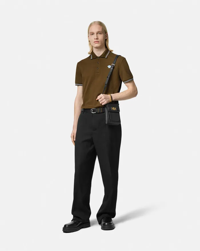 TShirts and Polos Men Versace Medusa Polo Shirt Green