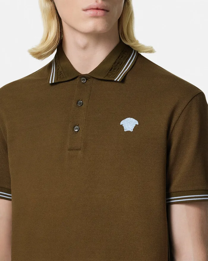 TShirts and Polos Men Versace Medusa Polo Shirt Green