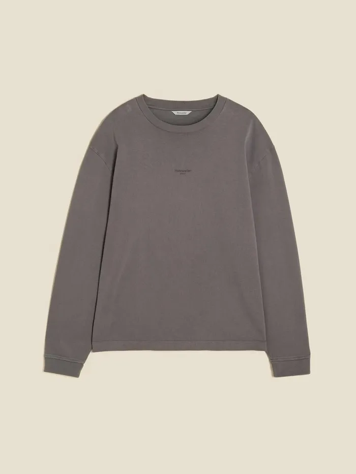 Tshirts and Sweats Men Holzweiler Bloom Oslo Crew Grey