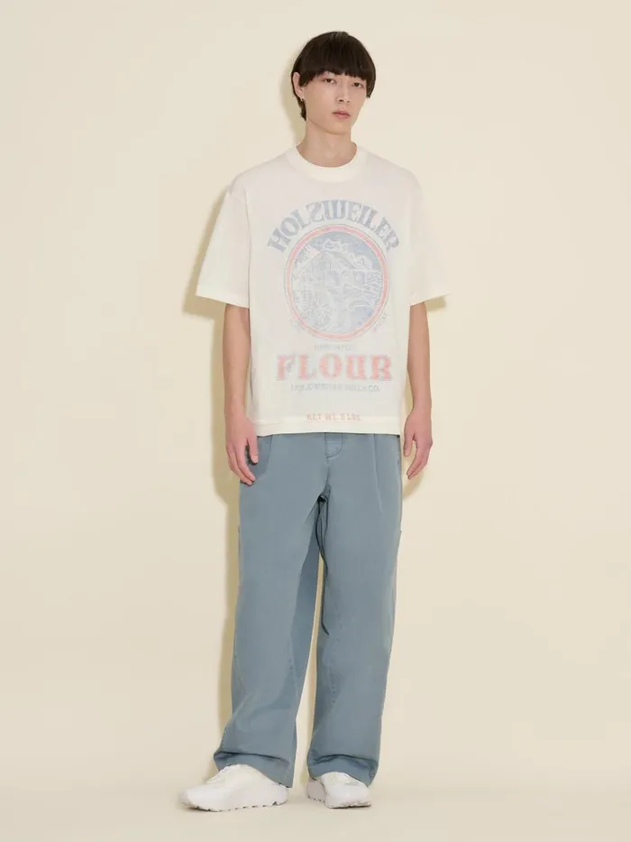 Tshirts and Sweats Men Holzweiler Life Heritage Tee Ecru