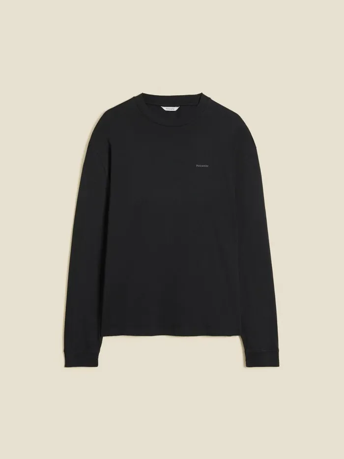 Tshirts and Sweats Men Holzweiler M Relaxed Long Sleeve Black