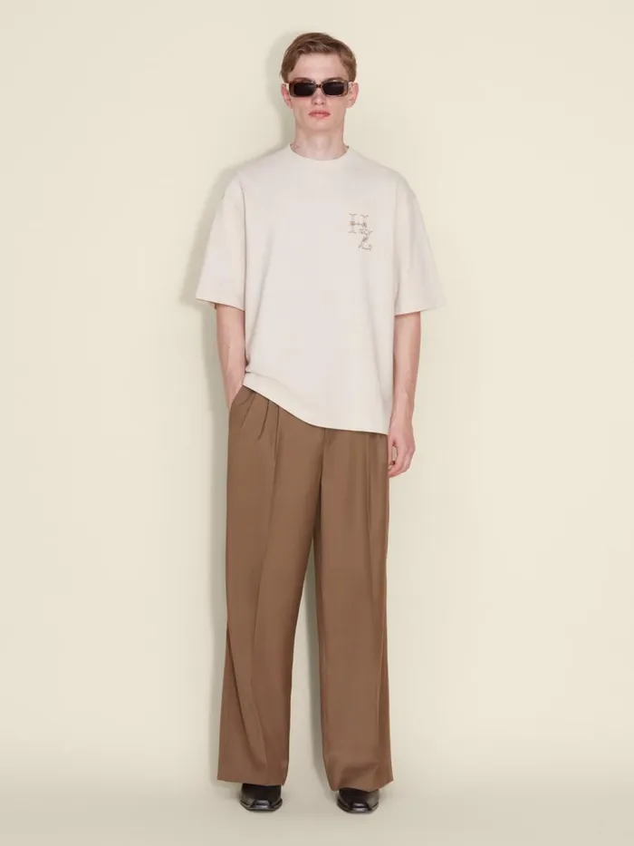 Tshirts and Sweats Men Holzweiler Ranger Logos Tee Sand Mix