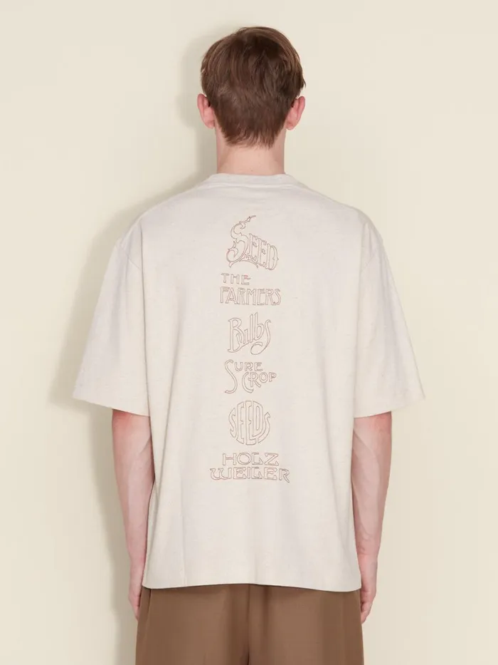 Tshirts and Sweats Men Holzweiler Ranger Logos Tee Sand Mix