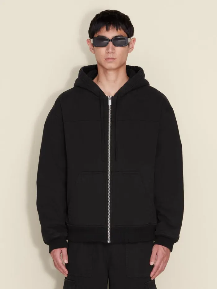 Tshirts and Sweats Men Holzweiler Tempest Hood Jacket Black