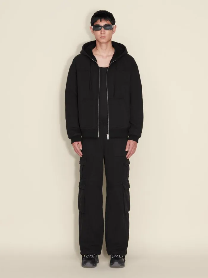 Tshirts and Sweats Men Holzweiler Tempest Hood Jacket Black