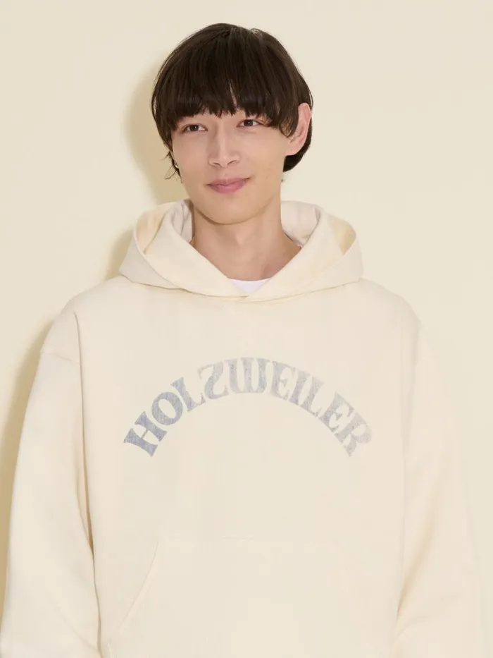 Tshirts and Sweats Men Holzweiler Tide Heritage Hoodie Ecru