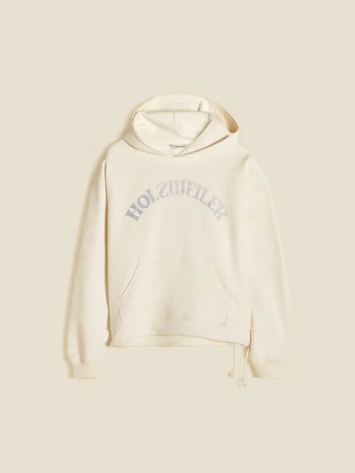 Tshirts and Sweats Men Holzweiler Tide Heritage Hoodie Ecru