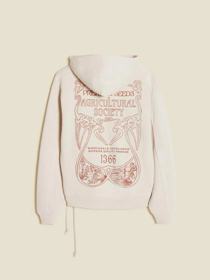 Tshirts and Sweats Women Holzweiler W Tide Society Hoodie Sand Mix