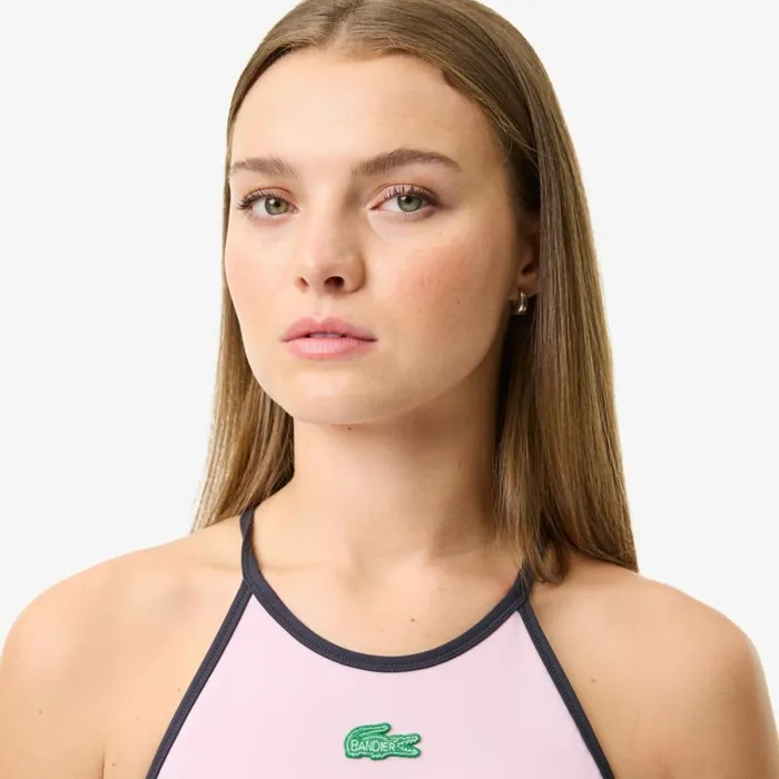 TShirts and Tops Women Lacoste Women039s Lacoste X Bandier All Motion Colorblock Tank Pink Ixv