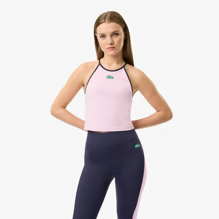 TShirts and Tops Women Lacoste Women039s Lacoste X Bandier All Motion Colorblock Tank Pink Ixv
