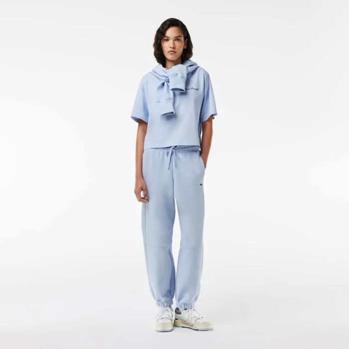 TShirts and Tops Women Lacoste Women039s Relaxed Fit Text Print TShirt Phoenix Blue J2g
