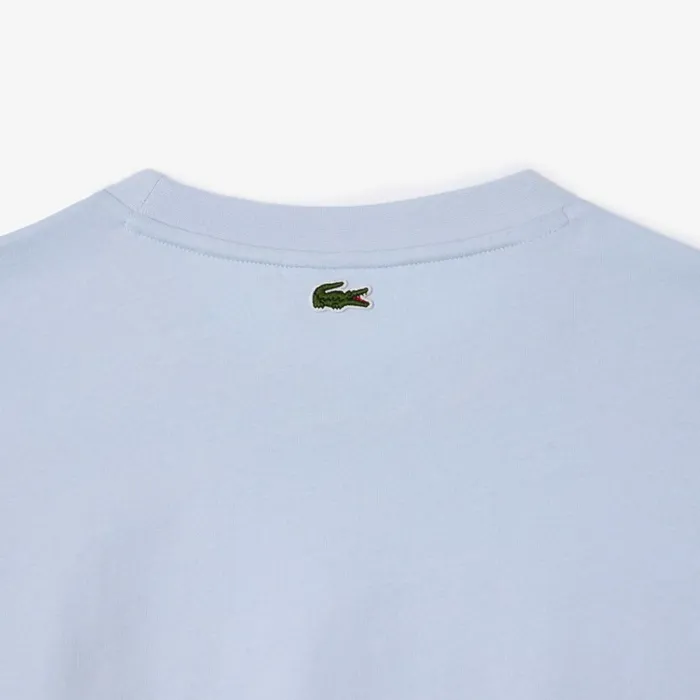TShirts and Tops Women Lacoste Women039s Relaxed Fit Text Print TShirt Phoenix Blue J2g