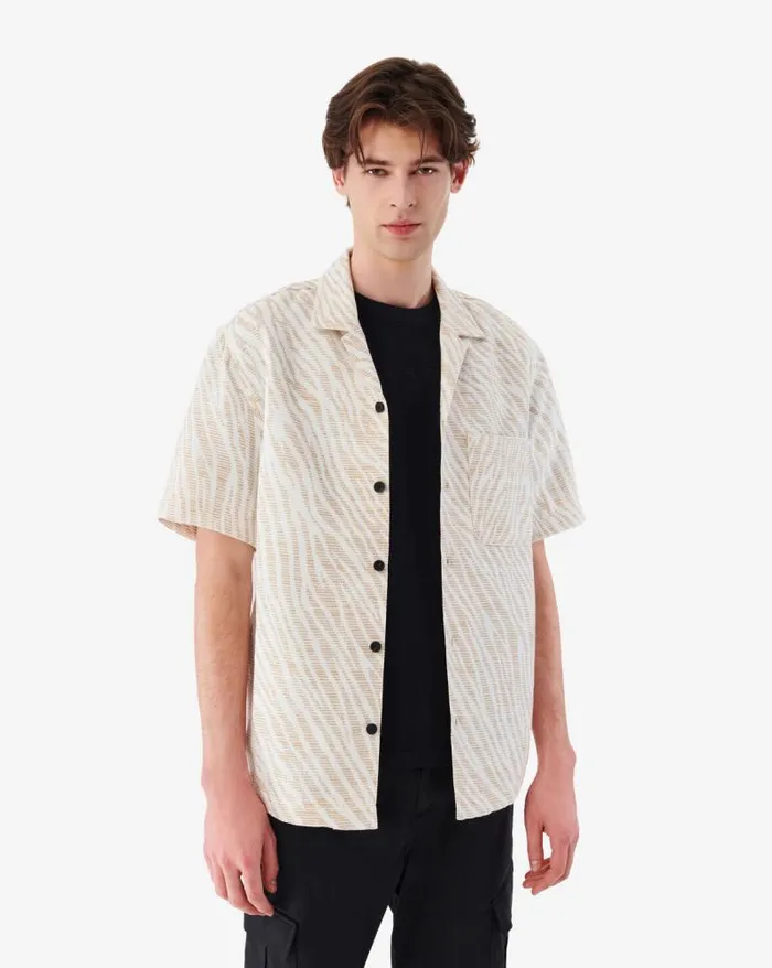 Tshirts Men IRO NAHEL ZEBRAPATTERNED SHIRT