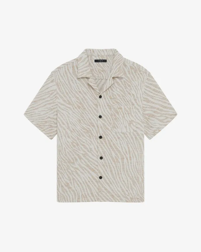 Tshirts Men IRO NAHEL ZEBRAPATTERNED SHIRT