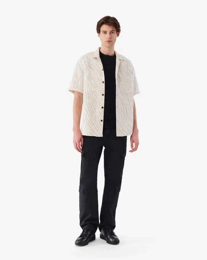 Tshirts Men IRO NAHEL ZEBRAPATTERNED SHIRT
