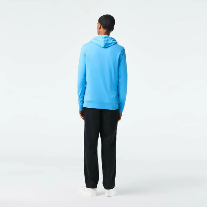 TShirts Men Lacoste Men039s Cotton Jersey Hooded TShirt Blue 4xa