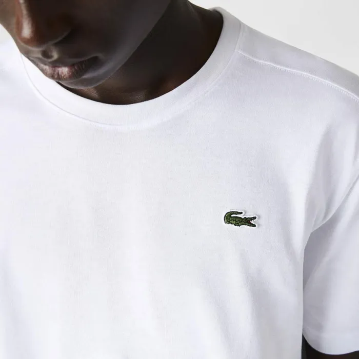 TShirts Men Lacoste Men039s Sport Breathable TShirt White 001