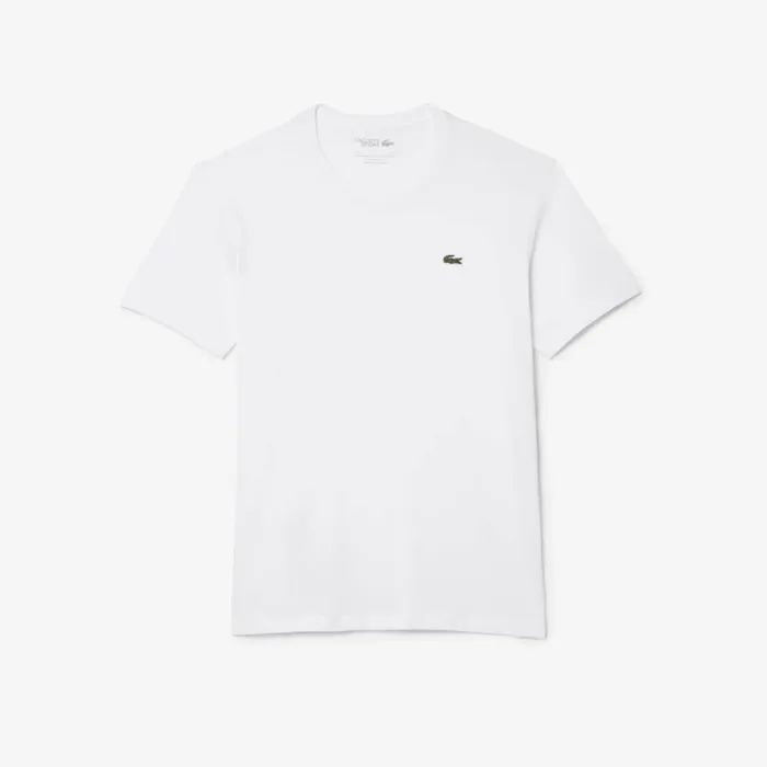 TShirts Men Lacoste Men039s Sport Breathable TShirt White 001