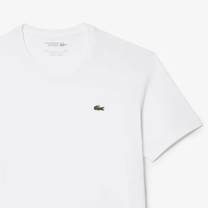 TShirts Men Lacoste Men039s Sport Breathable TShirt White 001