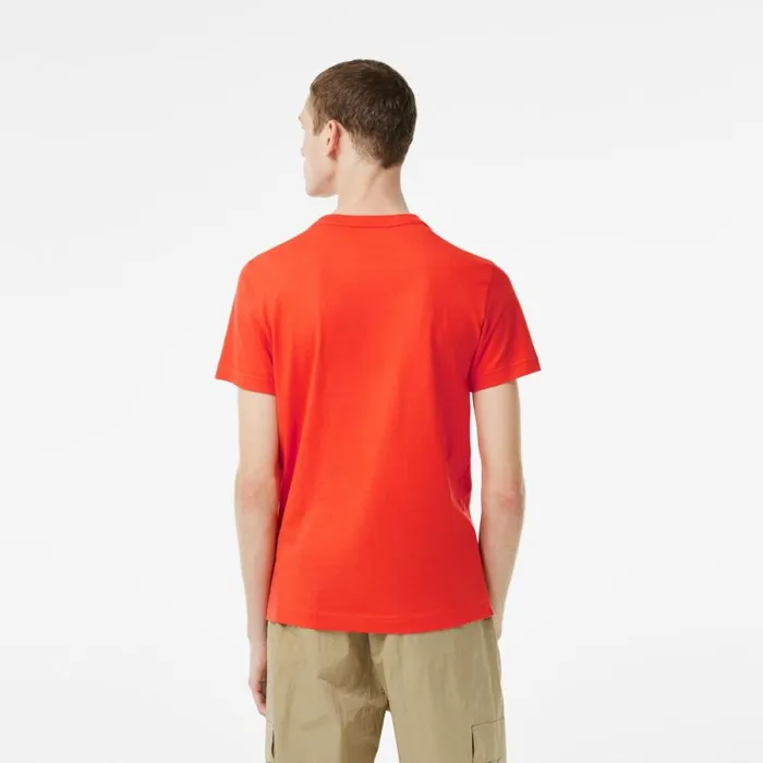 TShirts Men Lacoste Mens Lacoste Tennis X Novak Djokovic TShirt Orange 02k