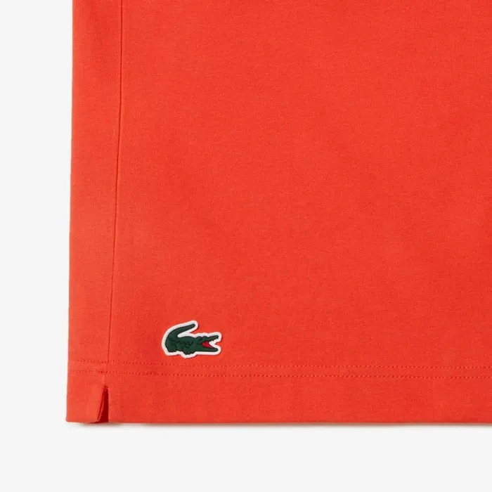 TShirts Men Lacoste Mens Lacoste Tennis X Novak Djokovic TShirt Orange 02k