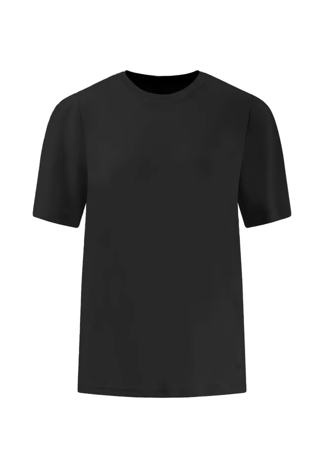 Tshirts Women FYNCHHATTON Image Is Missing Uniformed Tshirt With A Round Neckline Milkfresh Roseblack