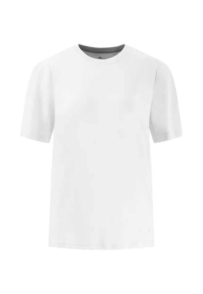 Tshirts Women FYNCHHATTON Image Is Missing Uniformed Tshirt With A Round Neckline Milkfresh Roseblack