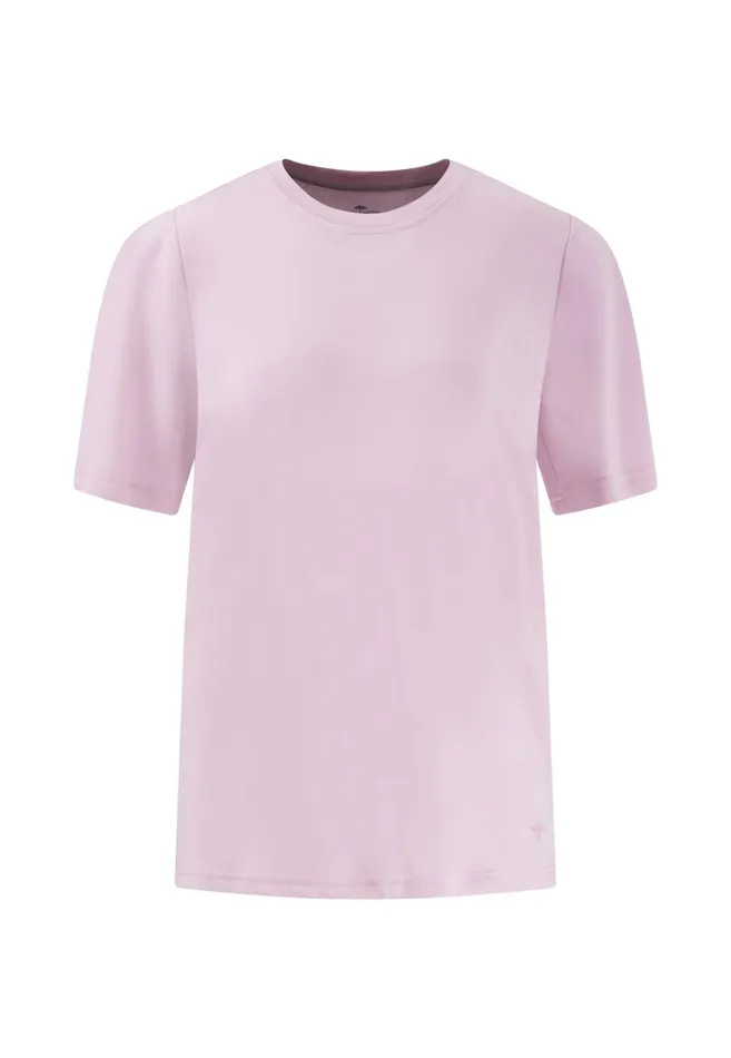 Tshirts Women FYNCHHATTON Image Is Missing Uniformed Tshirt With A Round Neckline Milkfresh Roseblack