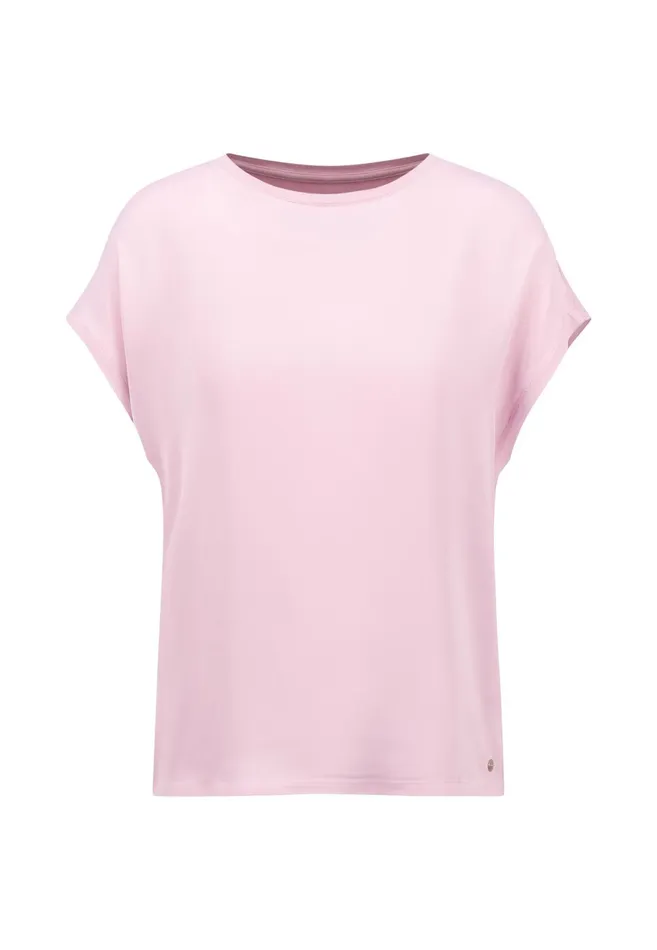 Tshirts Women FYNCHHATTON Shirt Made Of Viscose Mix With Cut Sleeves Dusty Rose