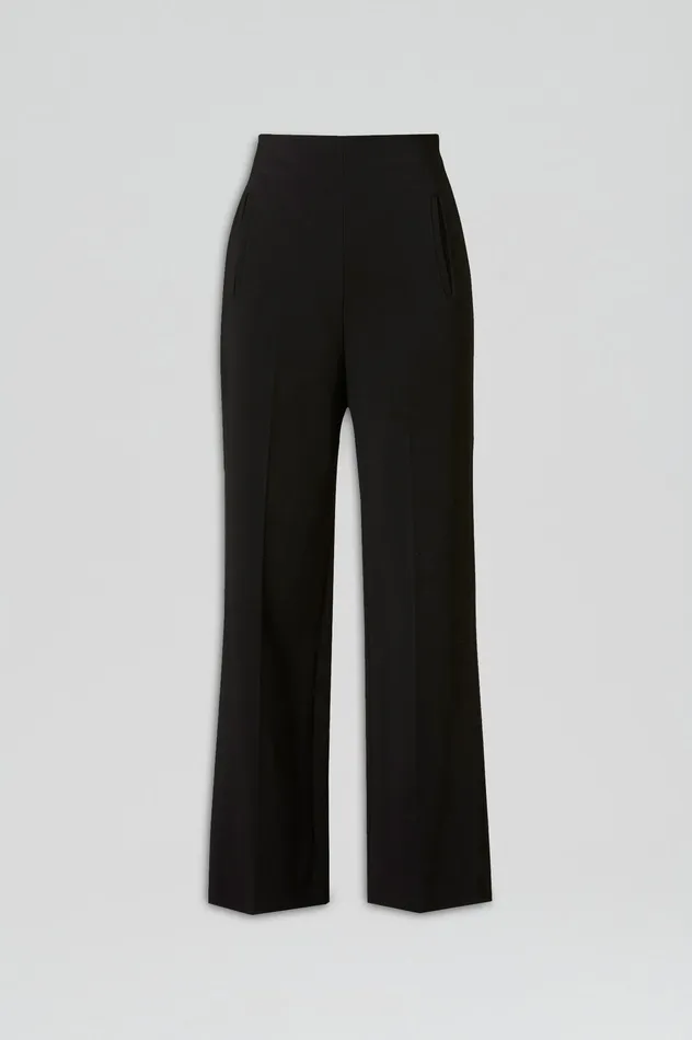 TAILORED CROP HIGH WAIST TROUSER BLACK Trousers Scanlan Theodore Women