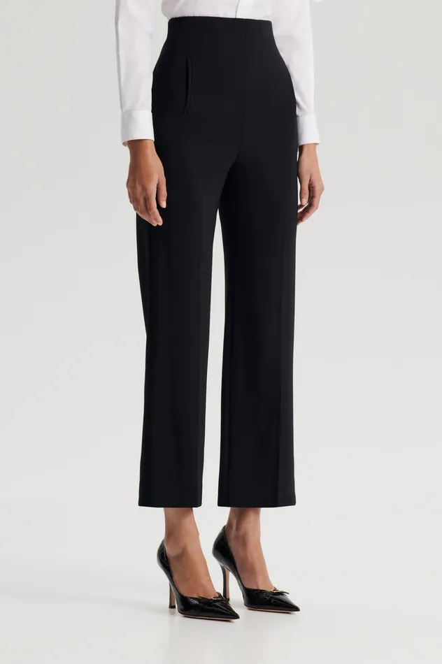 TAILORED CROP HIGH WAIST TROUSER BLACK Trousers Scanlan Theodore Women